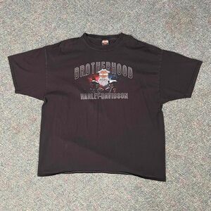 Harley Davidson Brotherhood Tilley Salisbury North Carolina Black tee